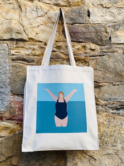 I Love the Water Tote Bag